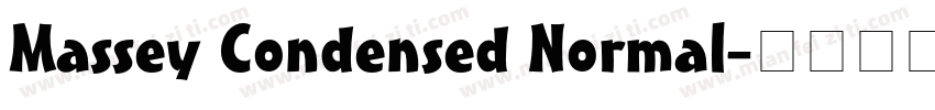 Massey Condensed Normal字体转换